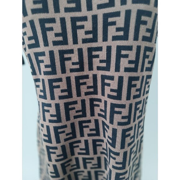 Fendi FF Zucca Brown Knit Dress - Picture 3 of 9